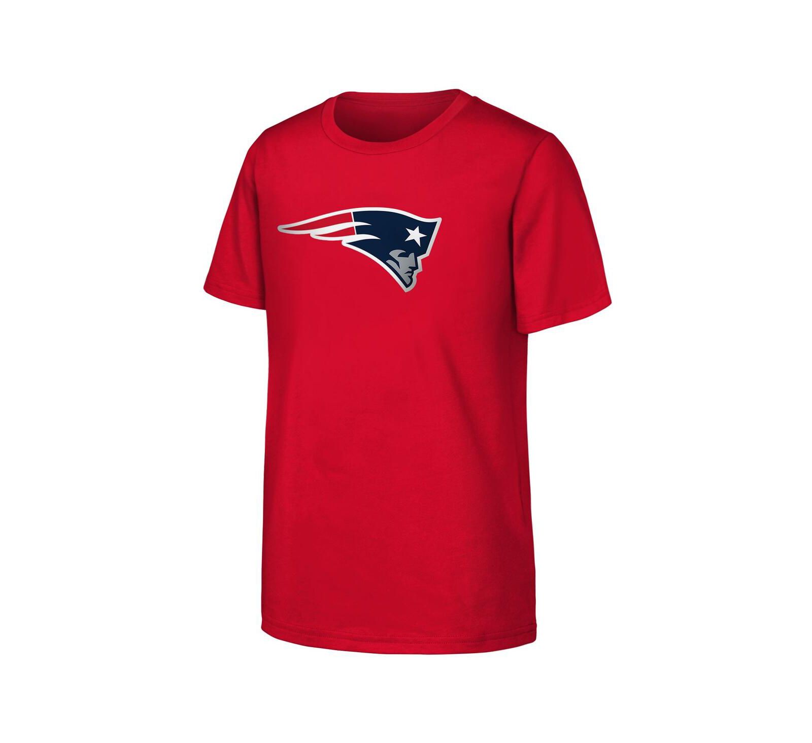 Outerstuff Детская красная футболка с основным логотипом New England Patriots