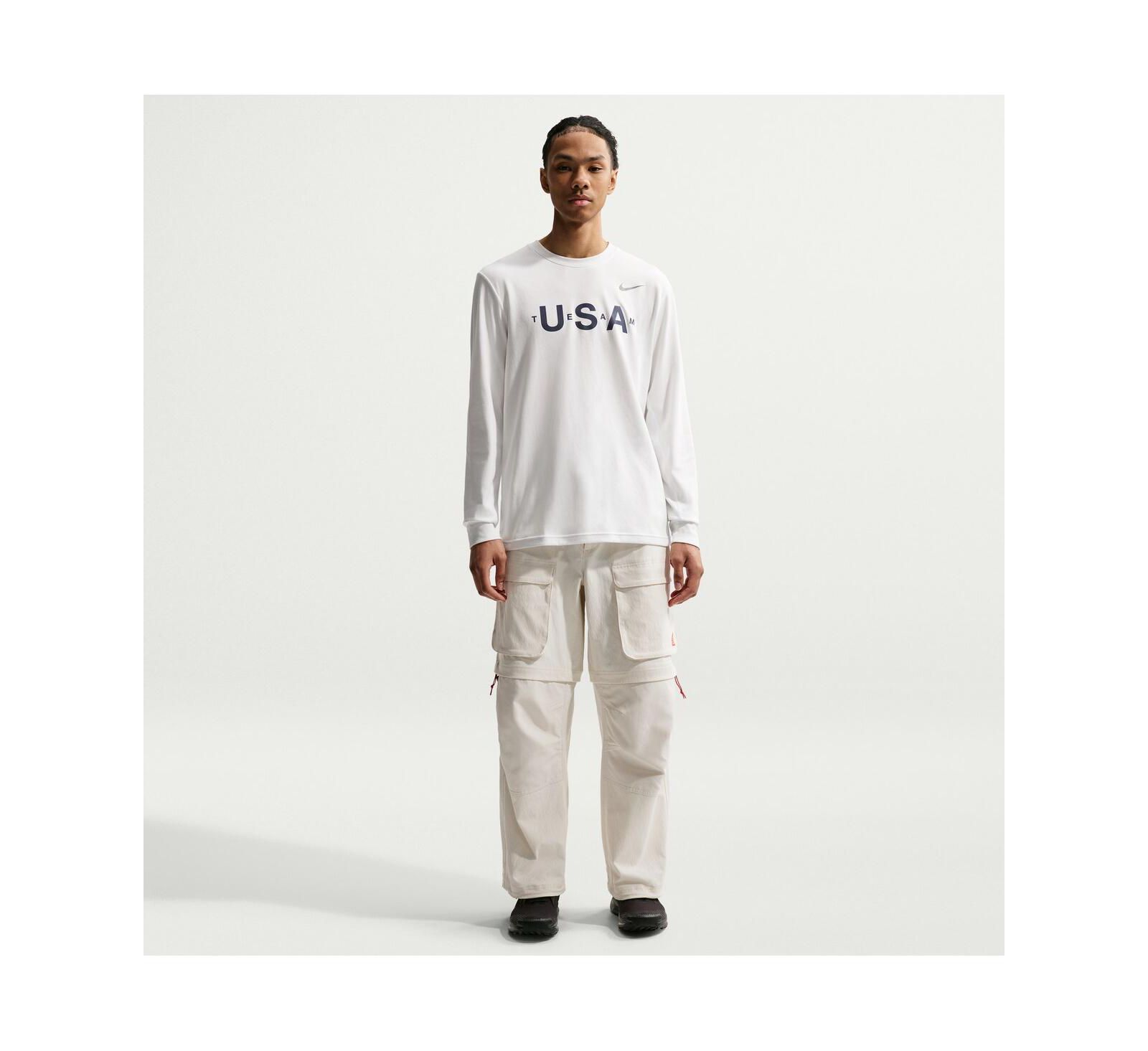 Мужская футболка Nike ACG White Dri-FIT Primary Logo Long Sleeve