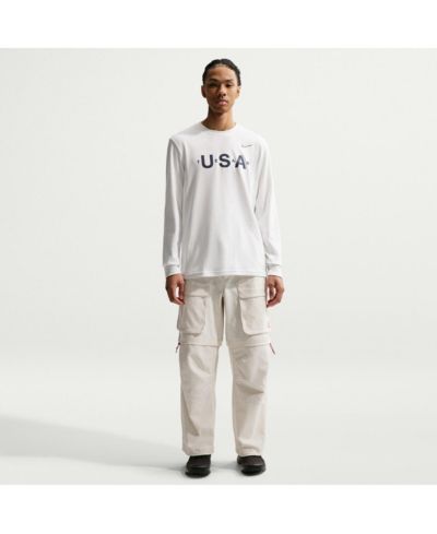 Мужская футболка Nike ACG White Dri-FIT Primary Logo Long Sleeve