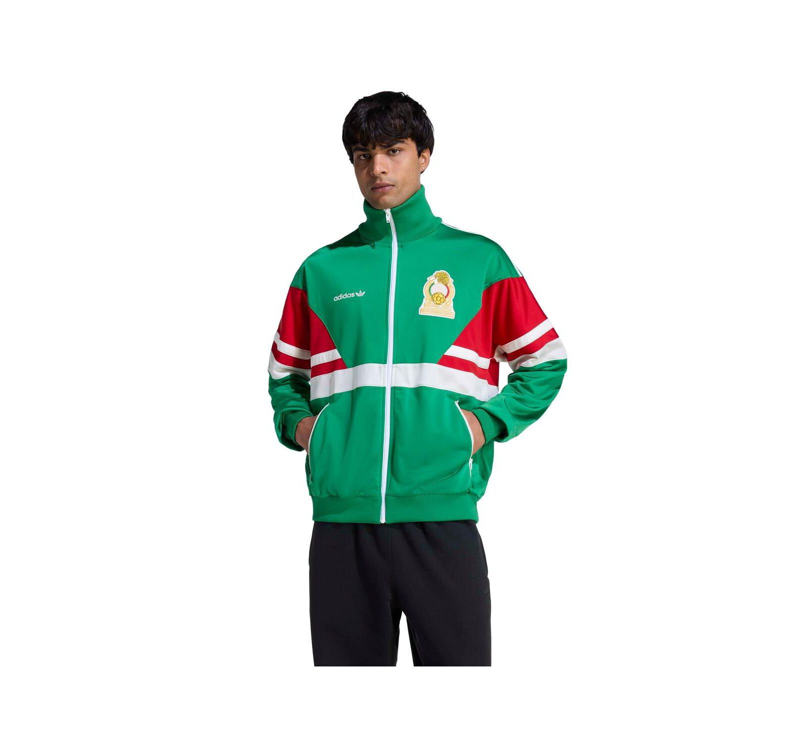 Adidas Men's Green Mexico National Team 1986 Bringback Full-Zip Track Jacket