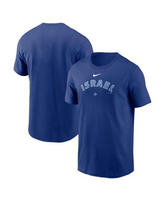 Мужская футболка Nike Israel Baseball 2026 World Baseball Classic, королевский синий