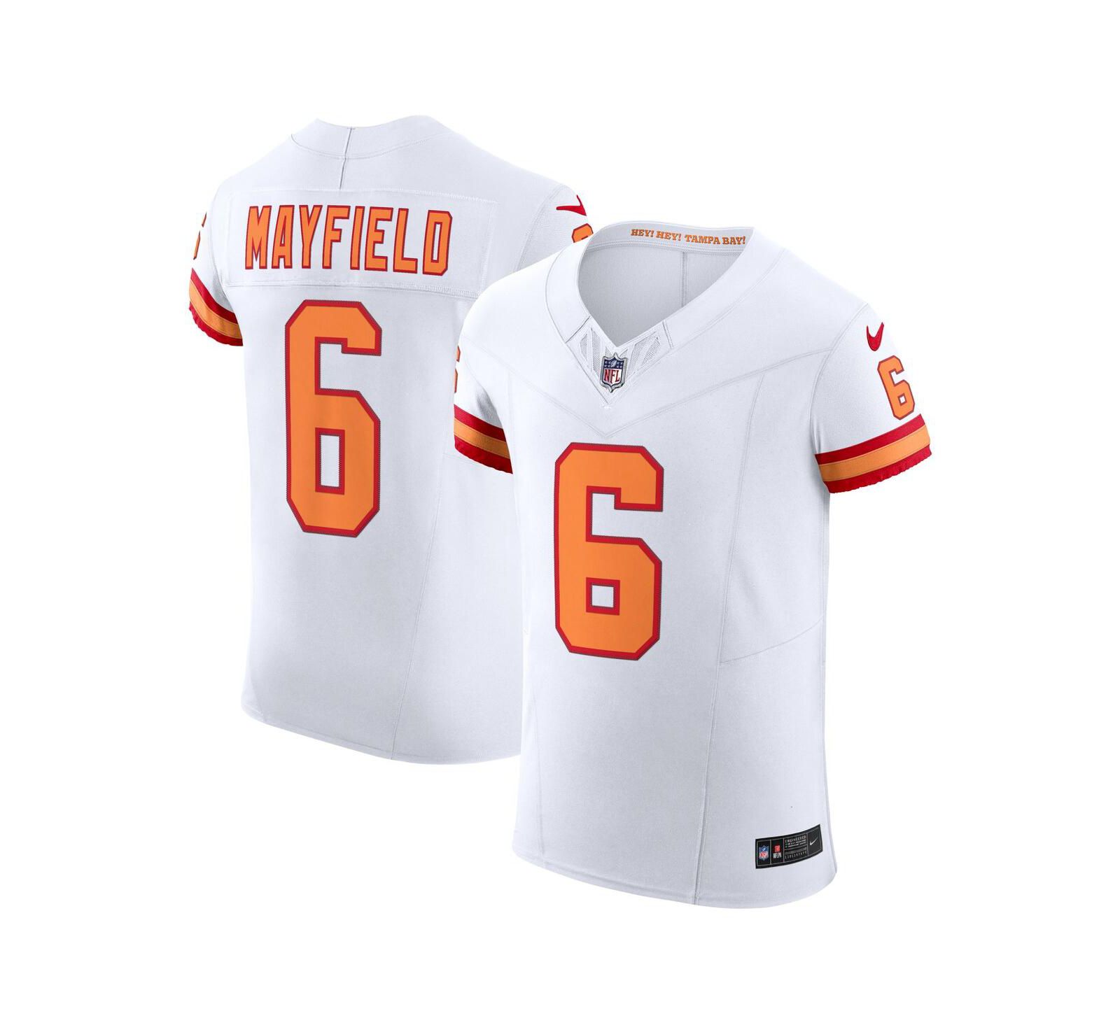 Nike Men's Baker Mayfield White Tampa Bay Buccaneers The '76 Jersey Vapor F.U.S.E. Elite Jersey