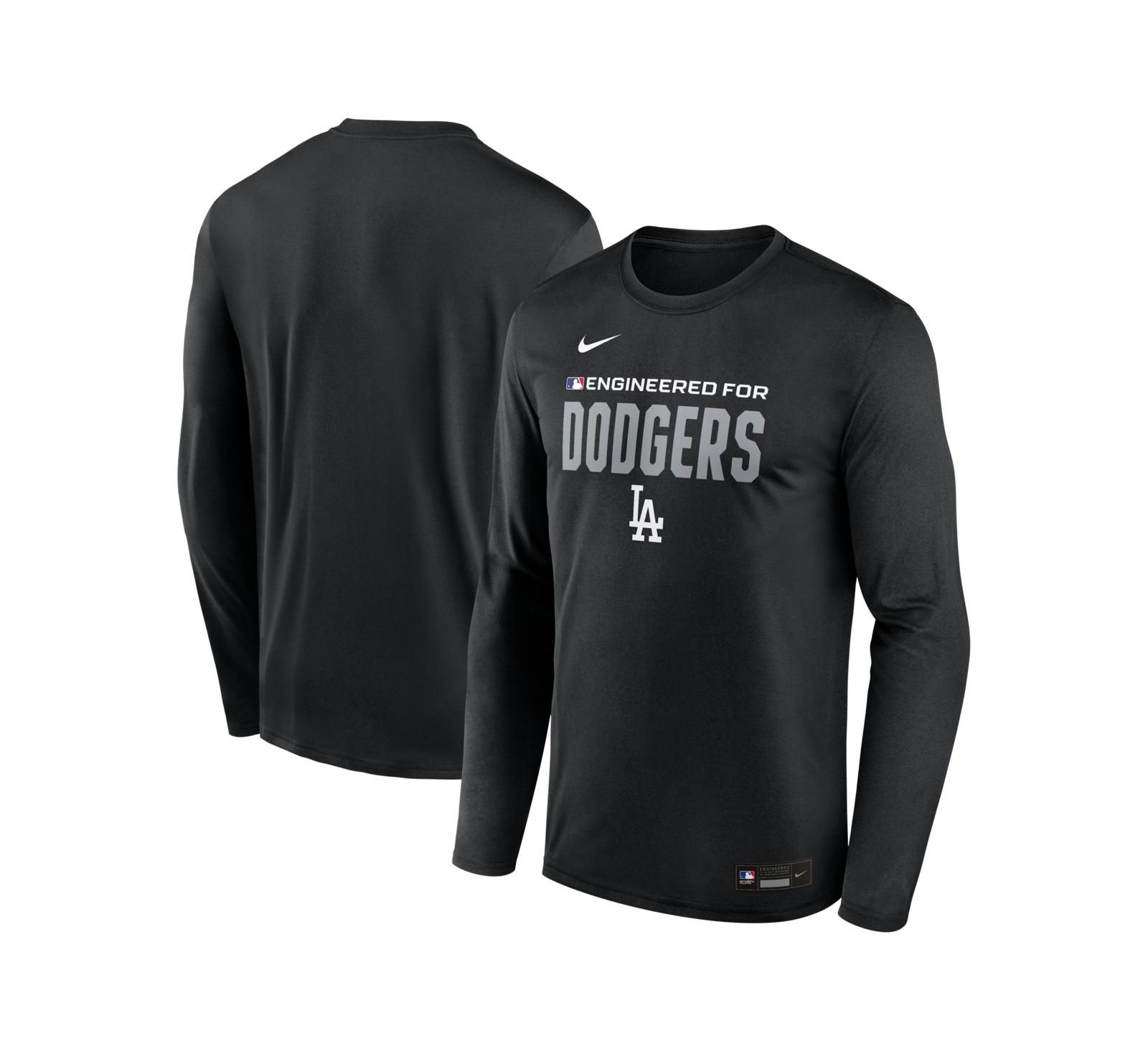 Nike Men's Black Los Angeles Dodgers Authentic Collection Legend Dri-FIT Long Sleeve T-Shirt