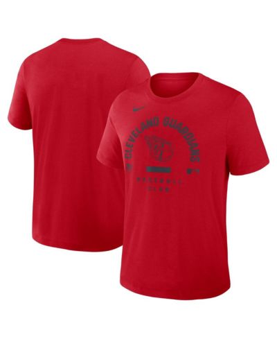 Мужская футболка Nike Red Cleveland Guardians Authentic Collection Early Work Tri-Blend Dri-FIT
