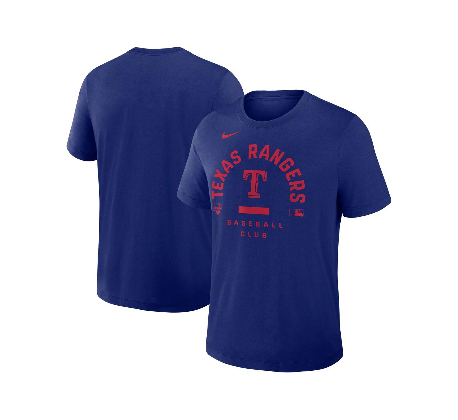 Nike Men's Royal Texas Rangers Authentic Collection Early Work Tri-Blend Dri-FIT T-Shirt