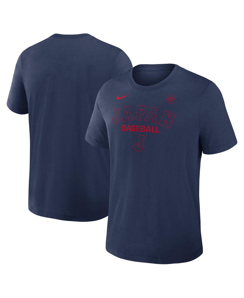 Nike Мужская футболка Dri-FIT Tri-Blend Navy Japan Baseball 2026 World Baseball Classic Authentic Collection