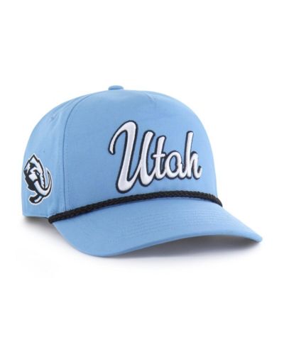 Мужская кепка '47 Brand Light Blue Utah Mammoth Overhand Logo Side Patch Adjustable Hitch