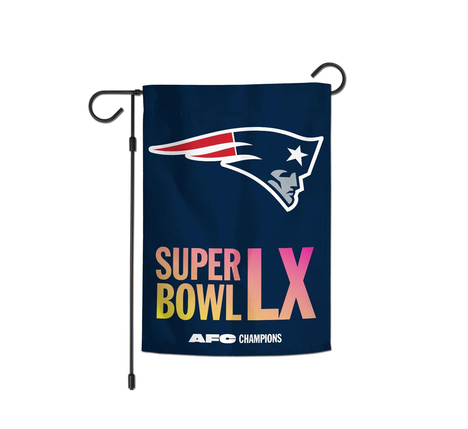 WinCraft садовый флаг New England Patriots 2025 AFC Champions 12" x 18"