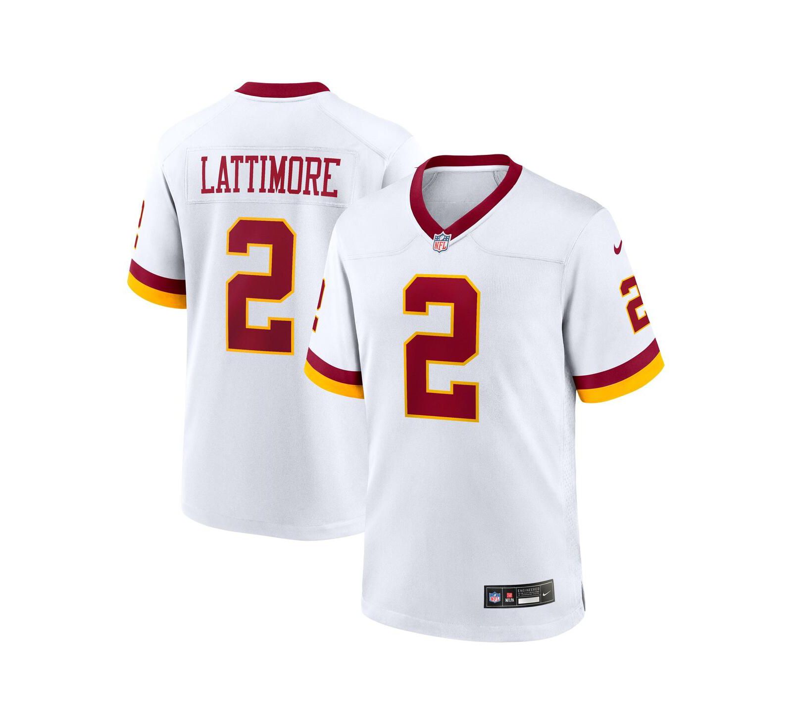 Джерси Nike Men's Marshon Lattimore White Washington Commanders