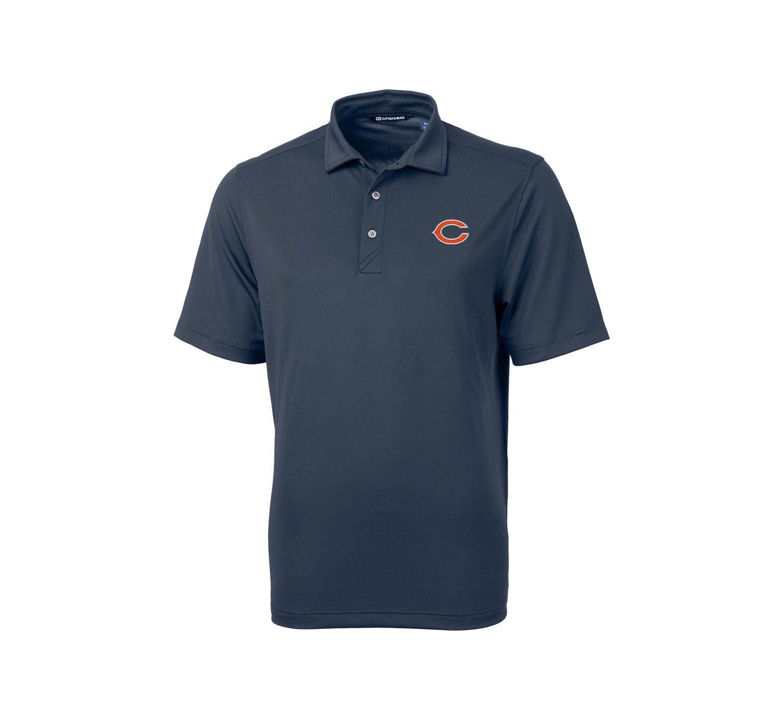 cutter & buck мужская поло-рубашка из эко-пике virtue navy chicago bears