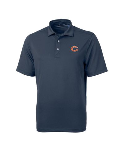 Cutter & Buck Men's Navy Chicago Bears Virtue Eco Pique Polo Shirt