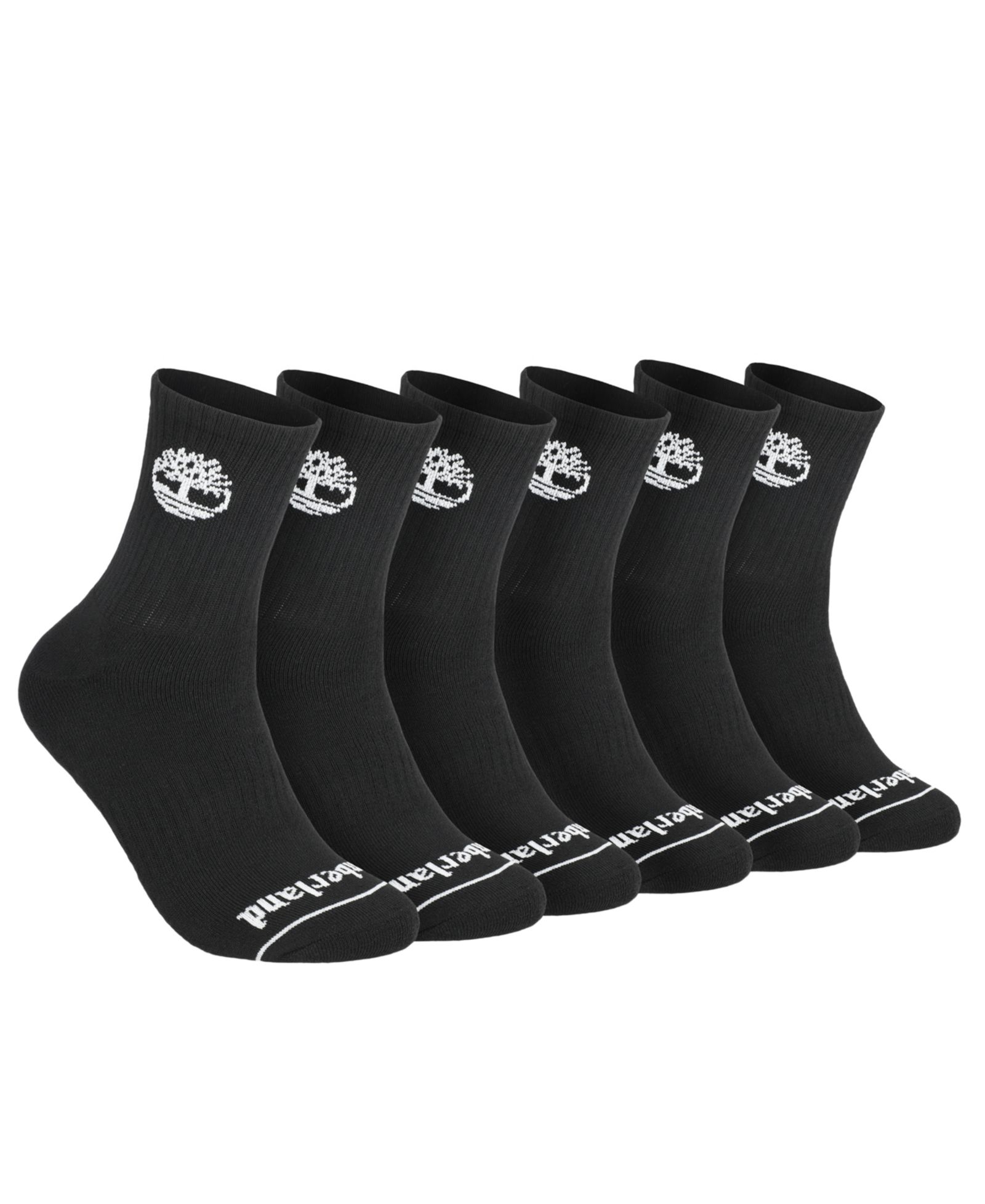 Timberland Men's 6-Pack Millboro High Quarter Sock