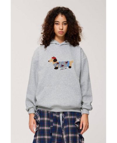 AELFRIC EDEN Women's Cartoon Dachshund Pullover Hoodie