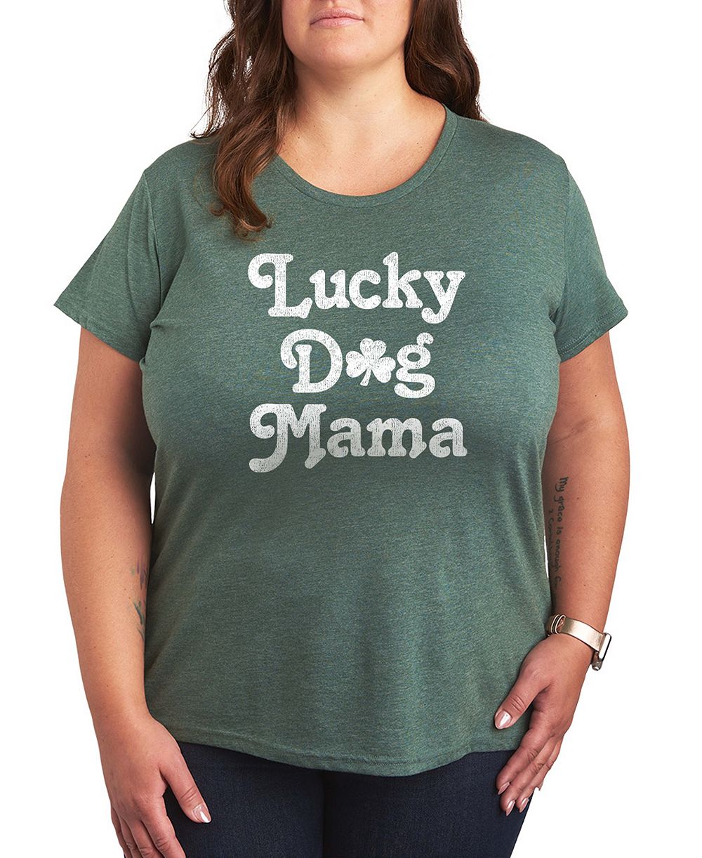 Hybrid Apparel Plus Size футболка с принтом St. Patrick's Day Lucky Dog Mama