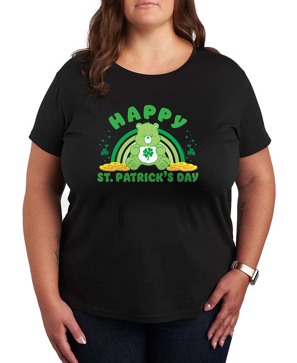 Футболка Hybrid Apparel Plus Size Care Bears Happy St. Patrick's Day Crewneck