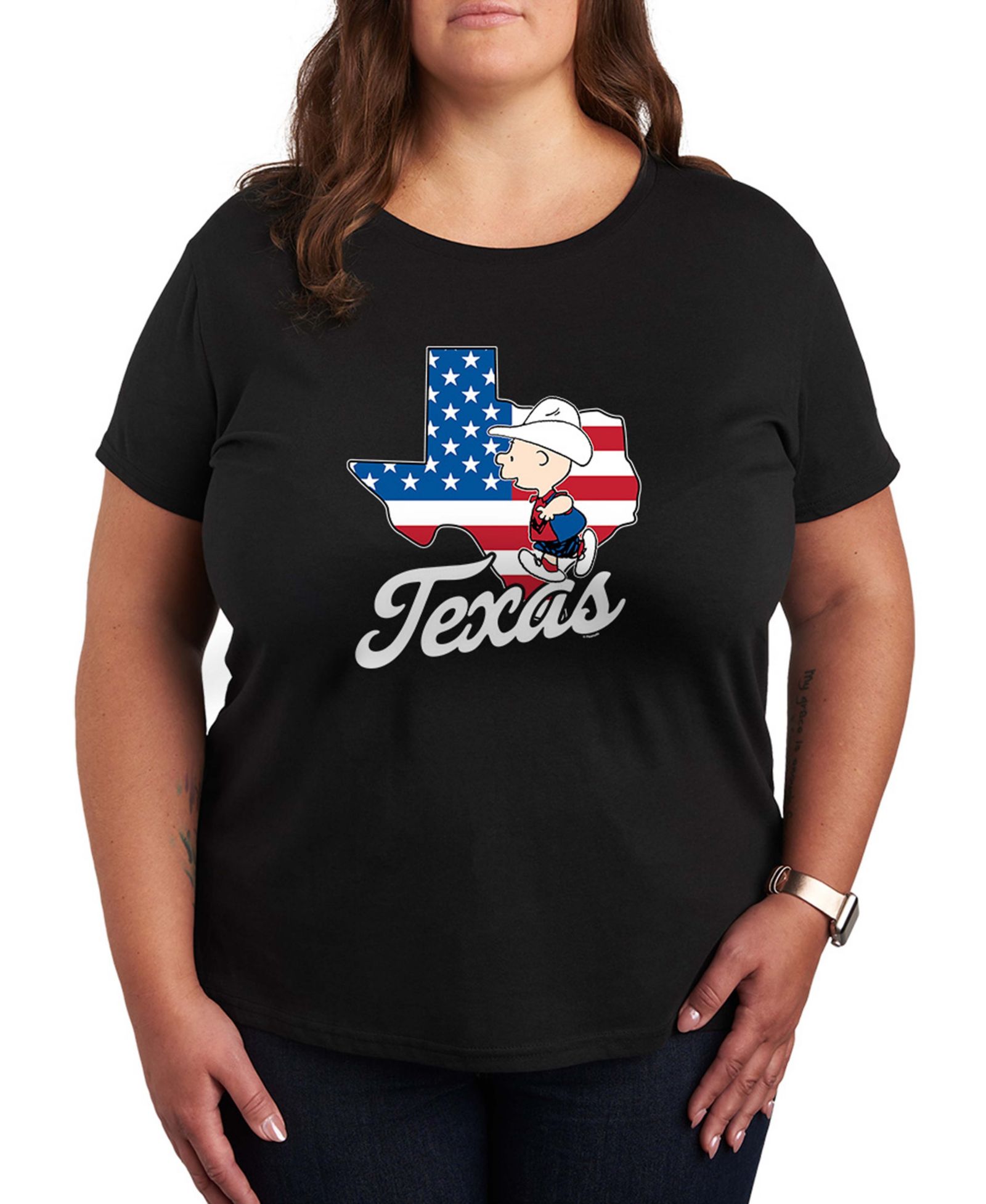 Hybrid Apparel футболка Plus Size с принтом Peanuts Texas Charlie Brown