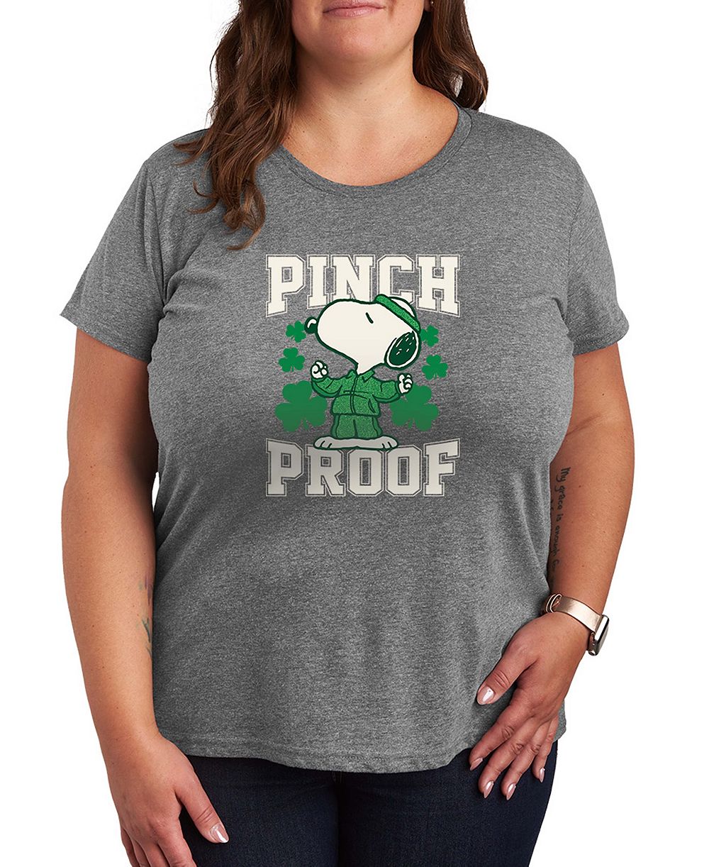 Футболка Hybrid Apparel Plus Size Peanuts St. Patrick's Day Short-Sleeve Graphic