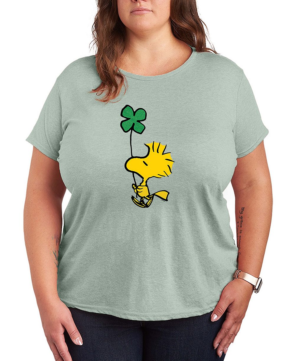 Футболка Hybrid Apparel Plus Size Peanuts St. Patrick's Day Short-Sleeve Graphic