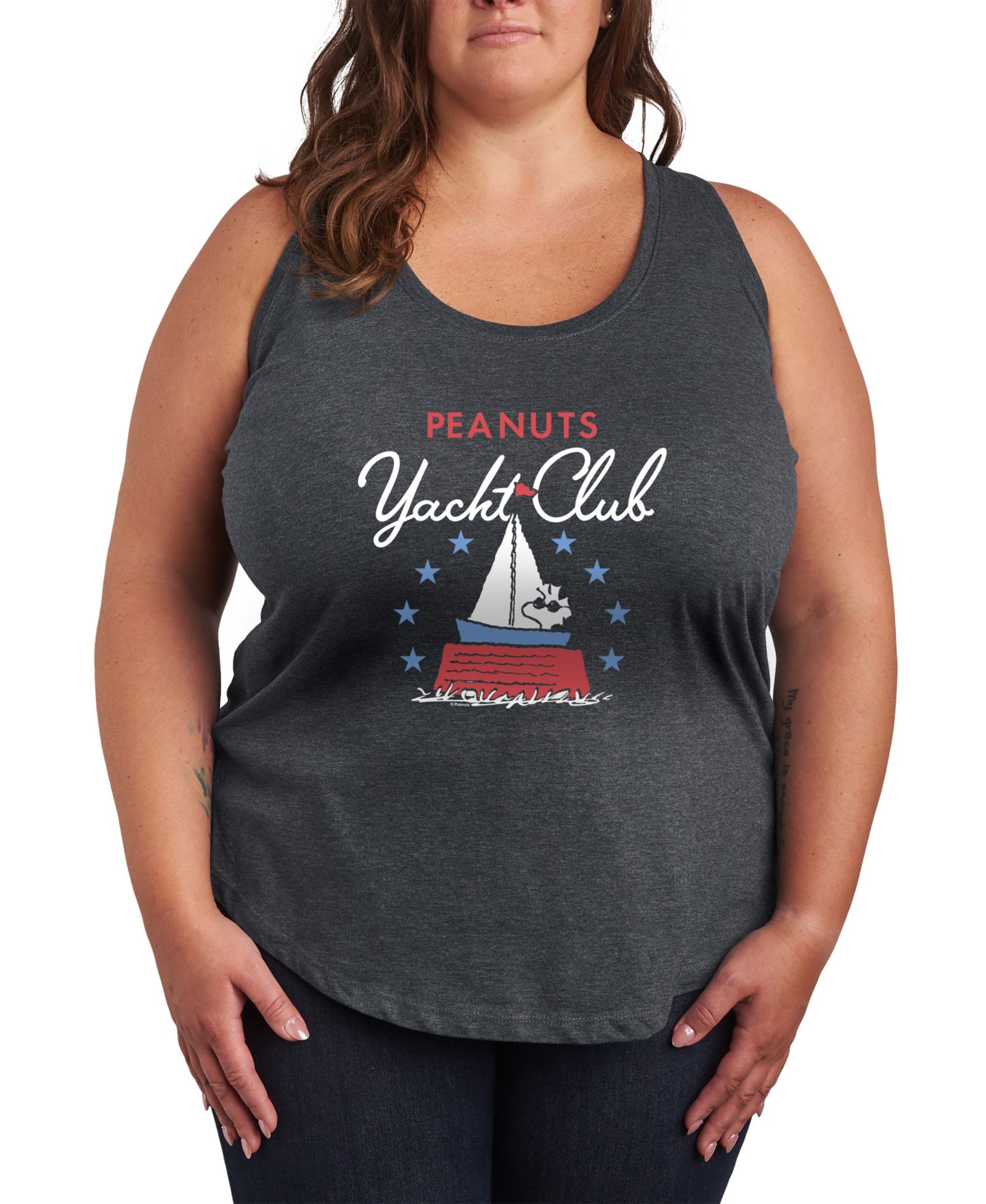 Hybrid Apparel майка Peanuts Patriotic Yacht Club Plus Size