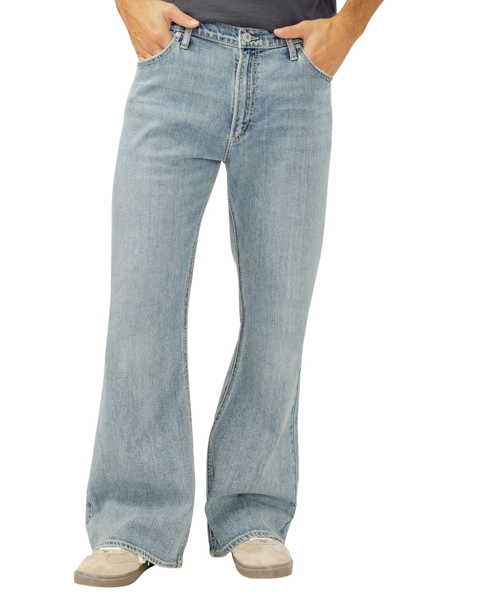 SILVER JEANS CO. Jack Relaxed Fit Wide Bootcut Jeans
