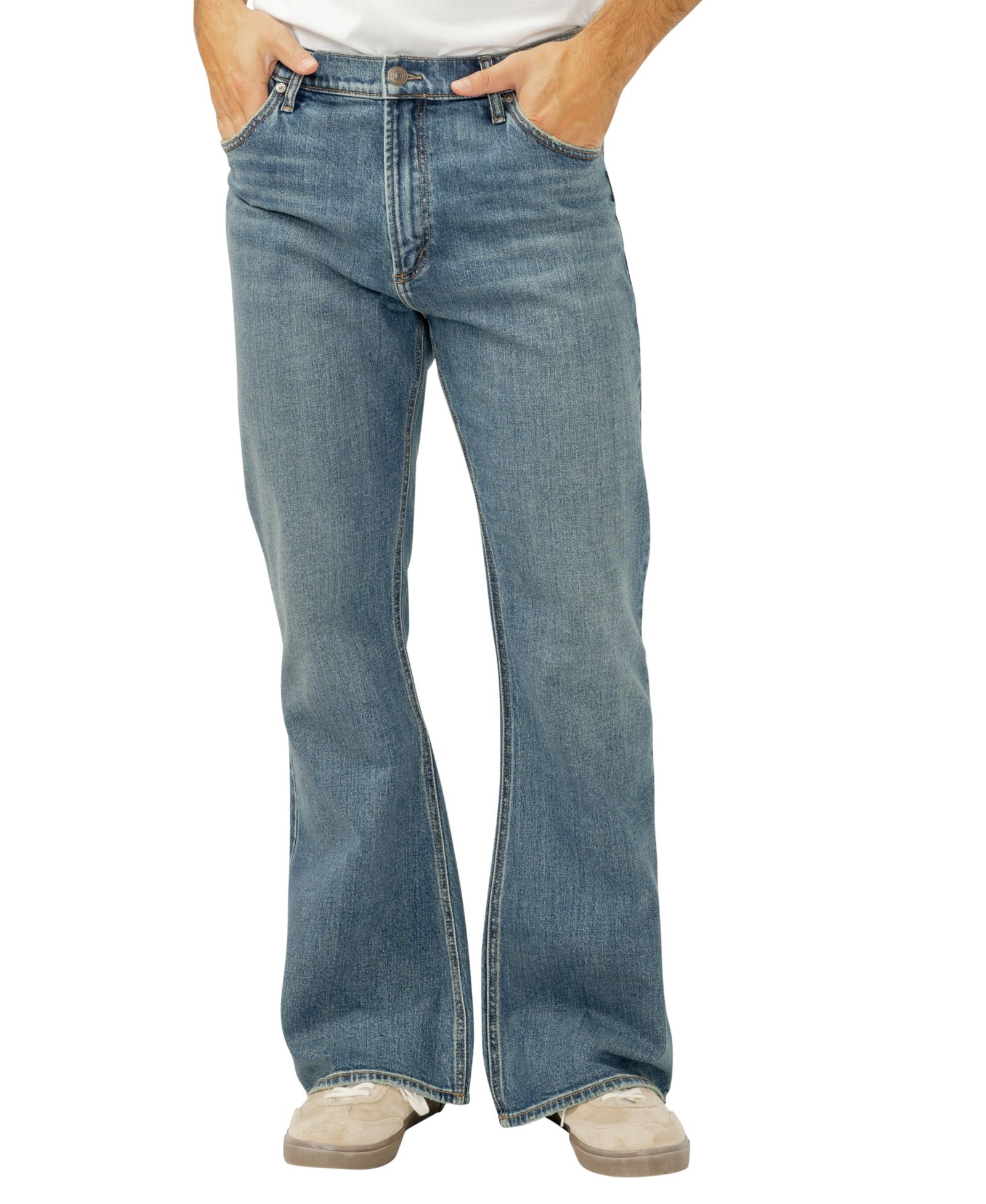 SILVER JEANS CO. Jack Relaxed Fit Wide Bootcut Jeans
