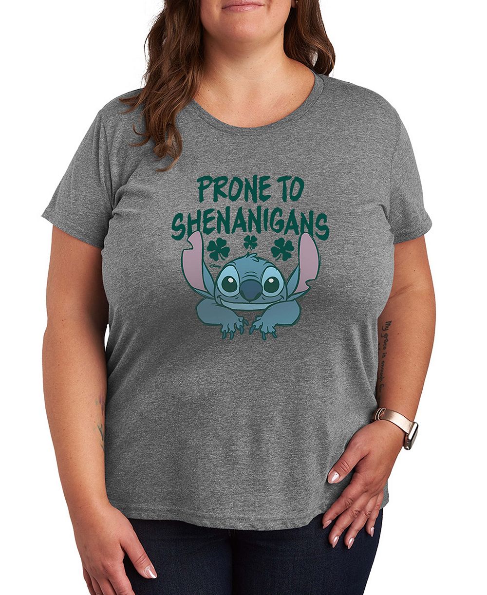 Футболка Hybrid Apparel Plus Size Lilo Stitch St. Patrick's Day