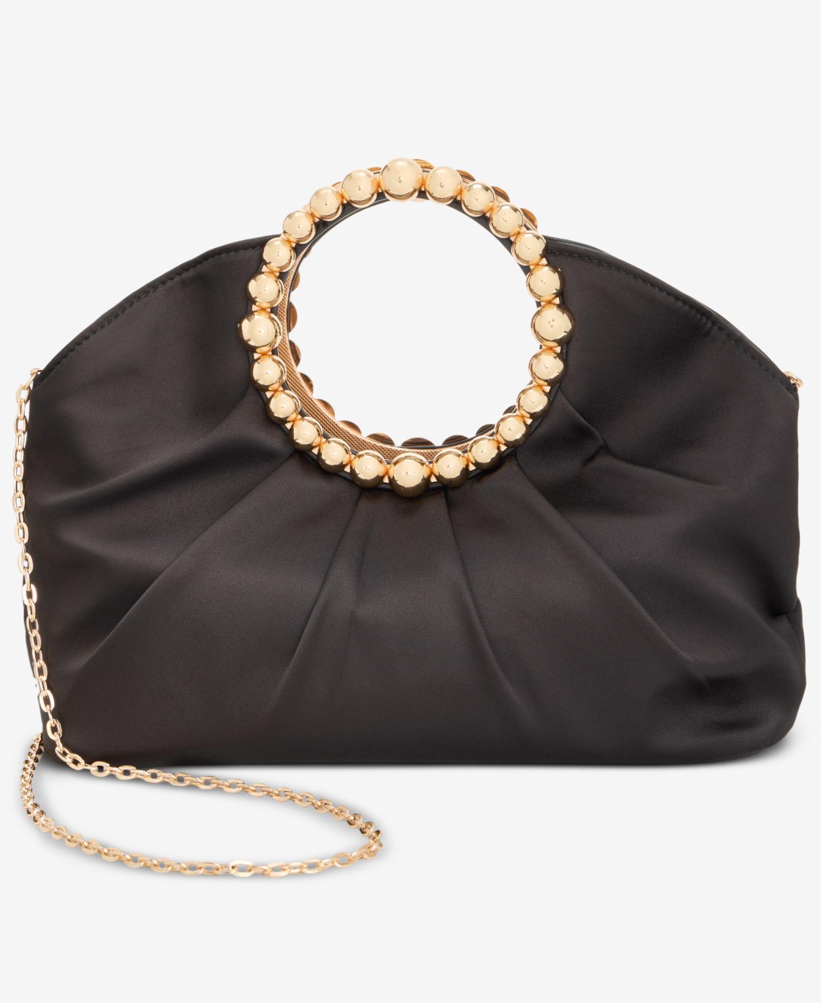 I.N.C. International Concepts Ring Handle Satin Clutch, Exclusively at Macy's