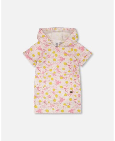 Детское платье Deux par Deux French Terry Hooded Dress с принтом Daisies