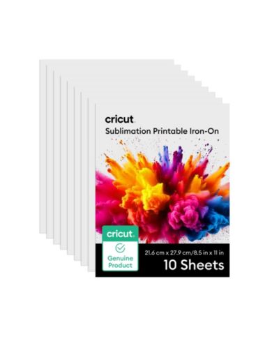 Cricut листы для сублимации 8.5 in x 11 in (10 шт.)