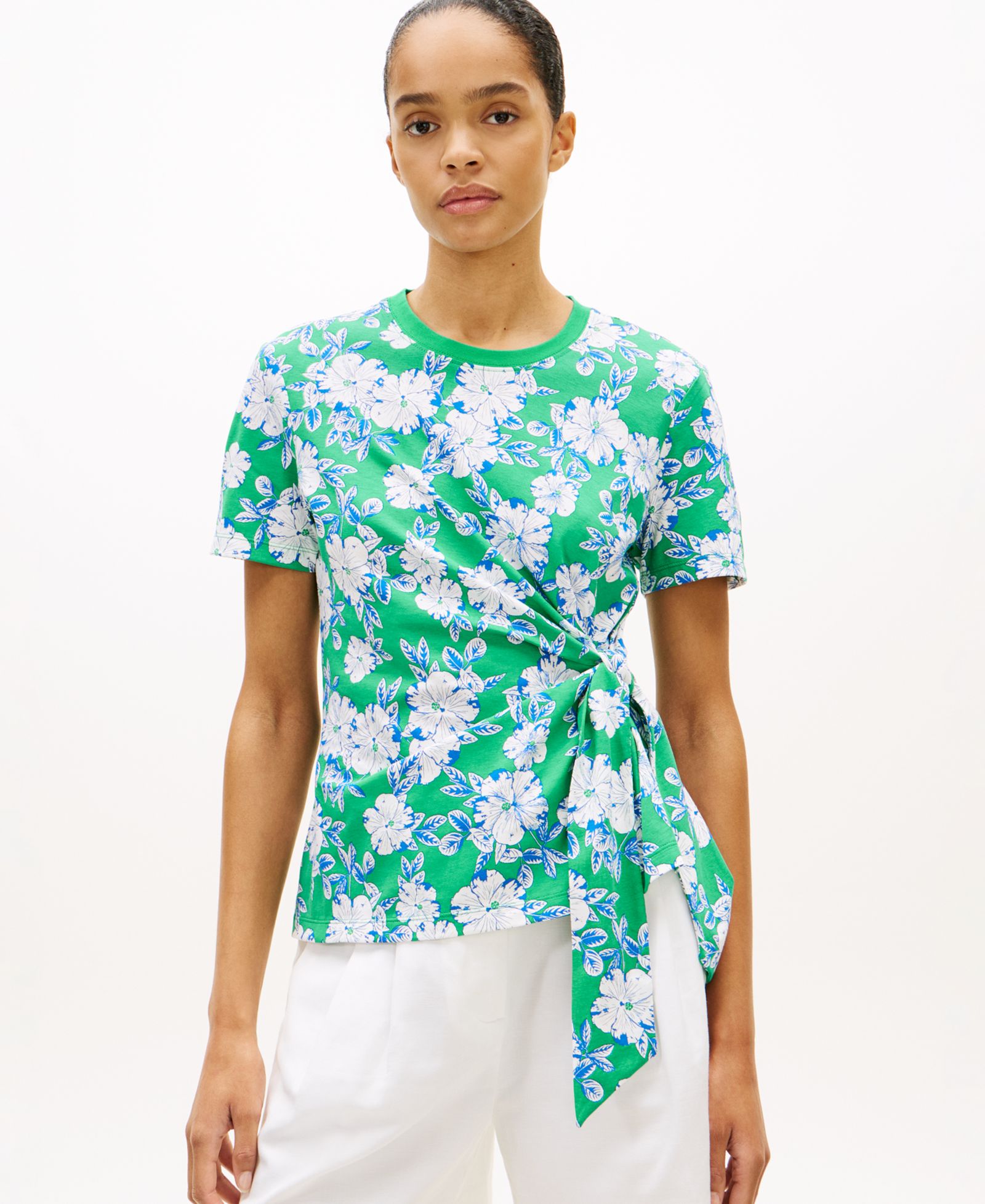 Женская футболка Tommy Hilfiger Knot Detail Short-Sleeve