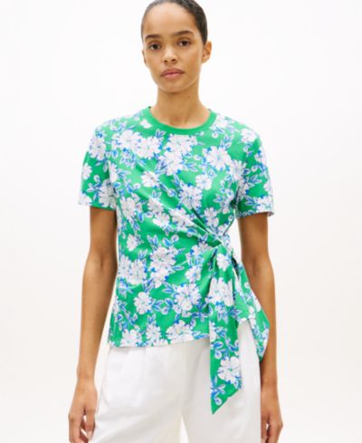 Женская футболка Tommy Hilfiger Knot Detail Short-Sleeve