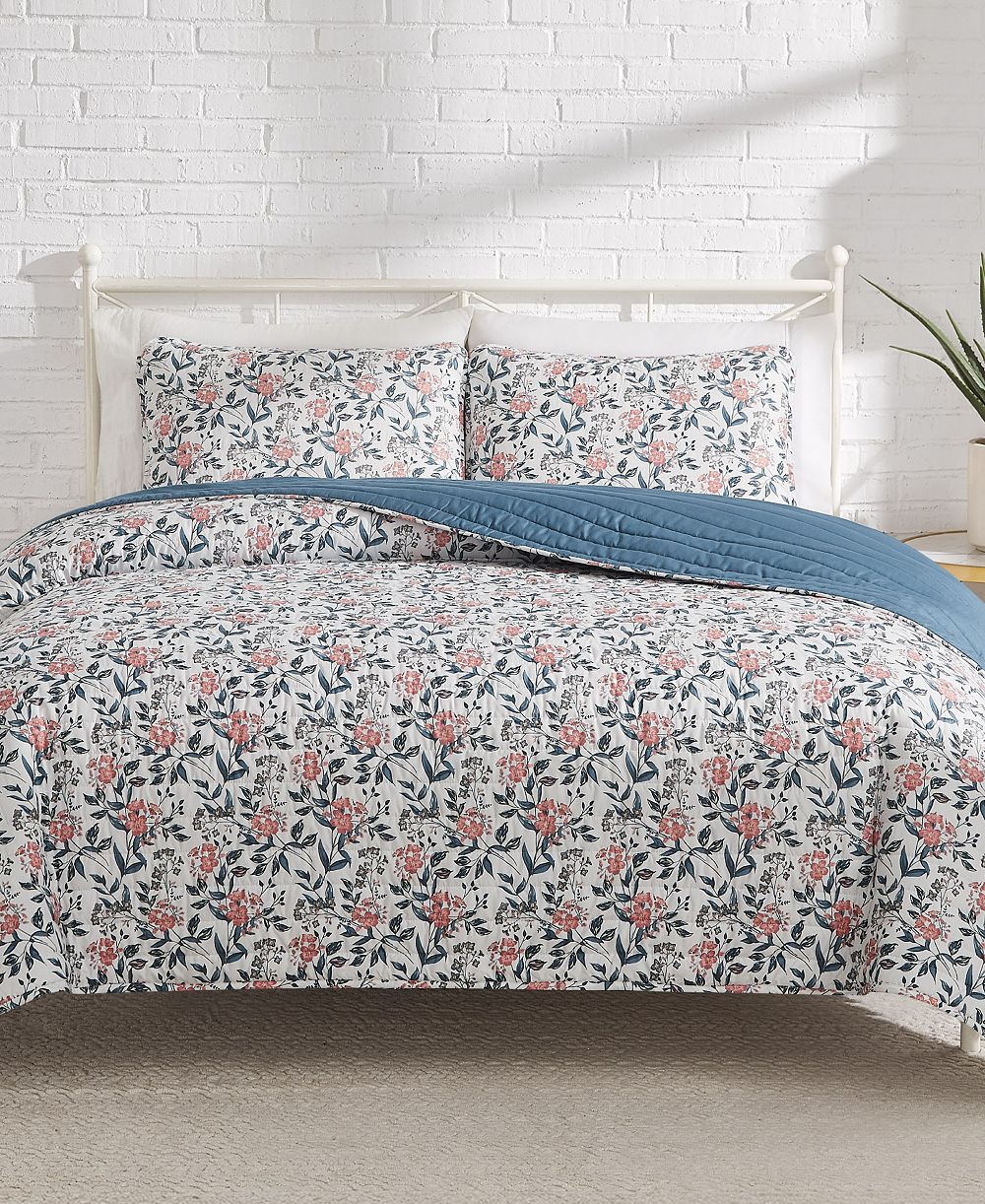 Декоративный стеганый комплект постельного белья Lucky Brand Vintage Charm Reversible 3-Pc. Quilt Sets, King