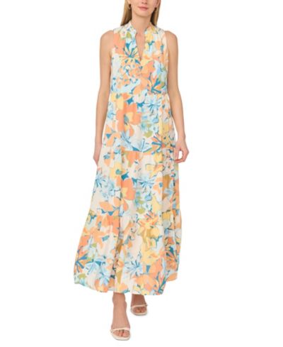 Vince Camuto Women's Sleeveless V-Neck Maxi Dress