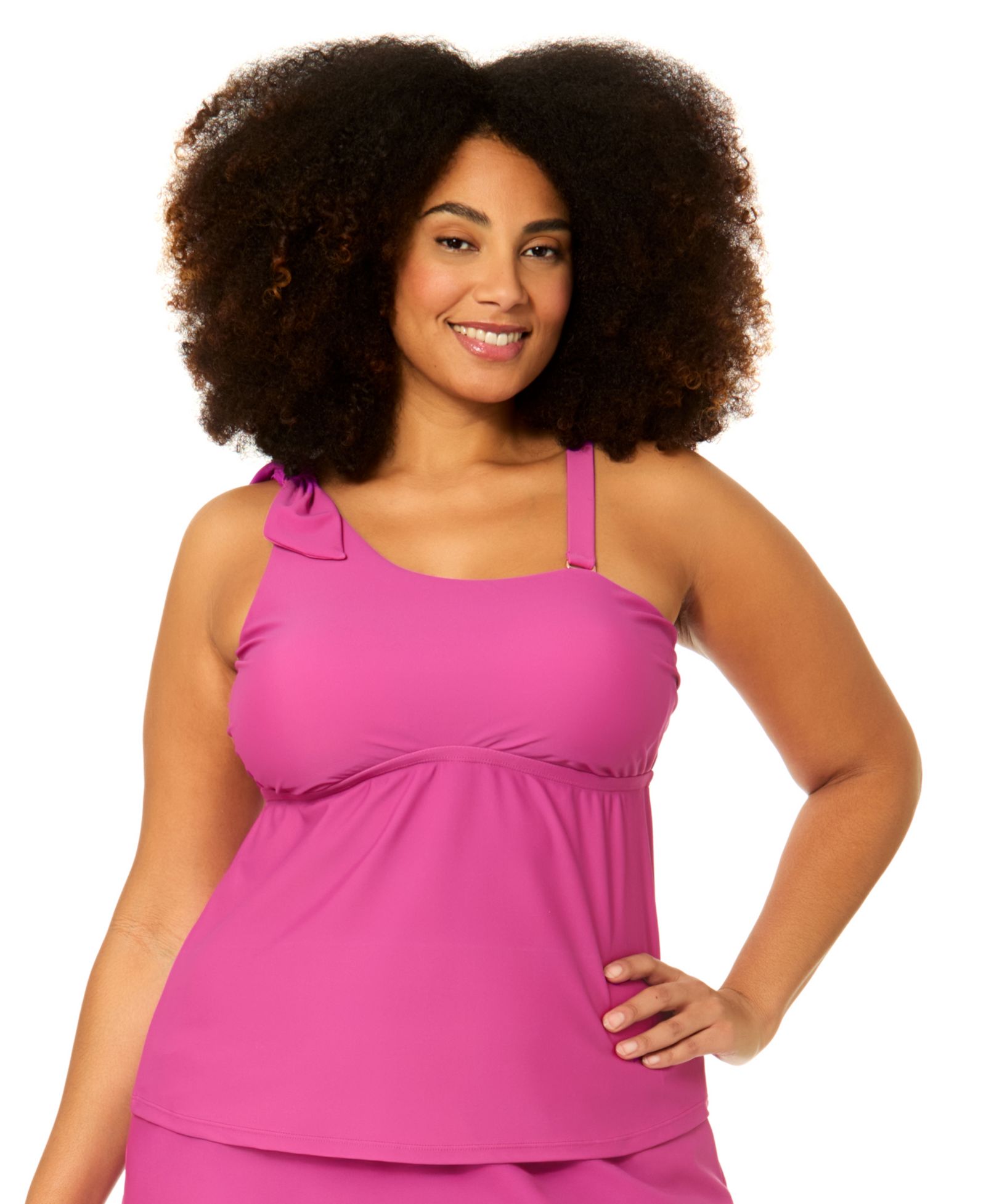 Асимметричный топ танкини Marita Plus Size Curve от Raisins Curve