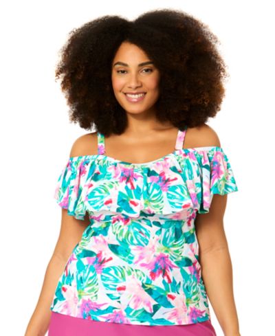 Танкини Raisins Curve Plus Size Tortuga Bandeau Neck