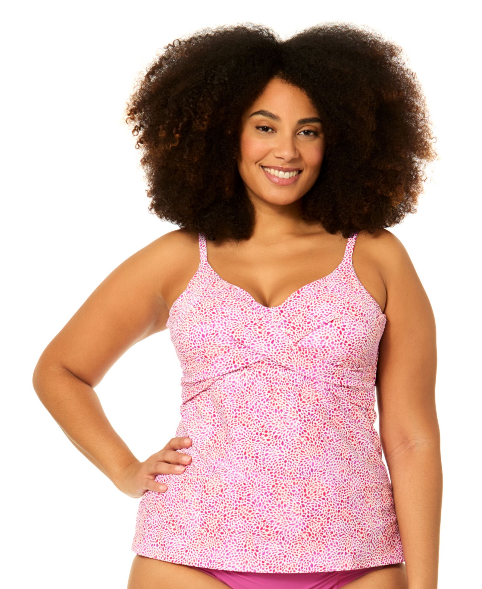 Женский топ-танини Raisins Curve Plus Size с принтом