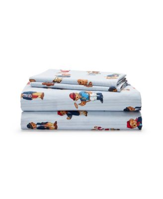Комплект из 4-х простыней Polo Ralph Lauren Teddy Bear Stripe, King