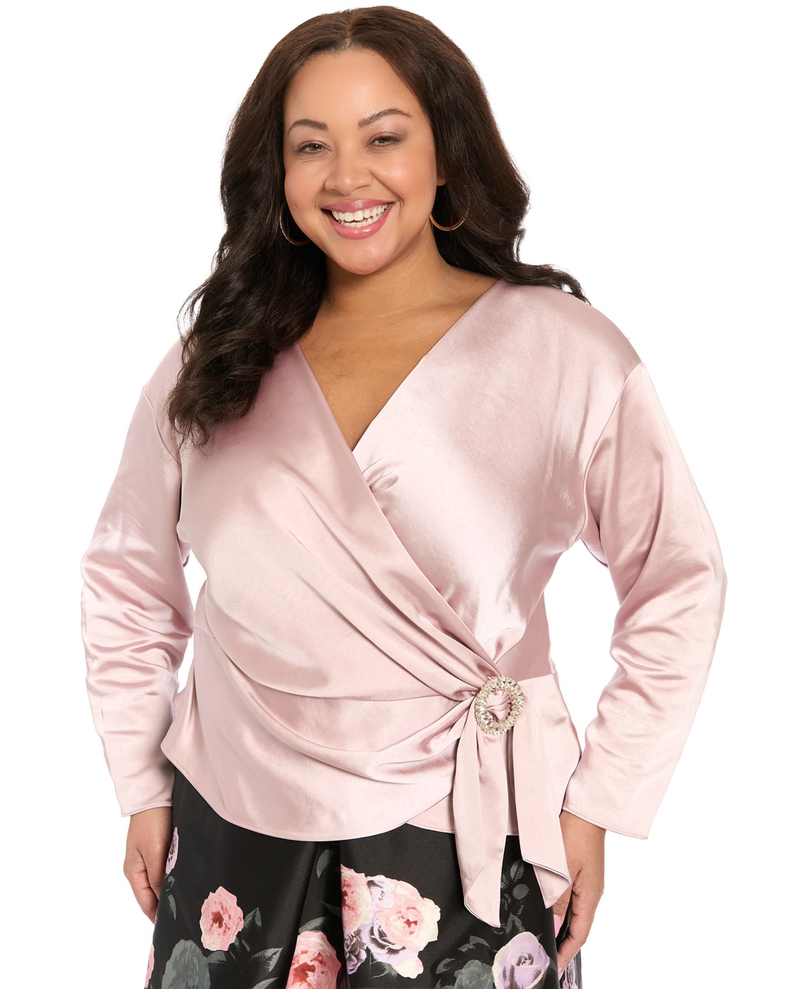 Женская блузка Muse Plus Size V-Neck Wrap
