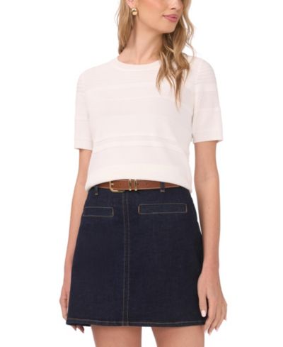 Vince Camuto Women's Crew Neck Pull-On Sweater