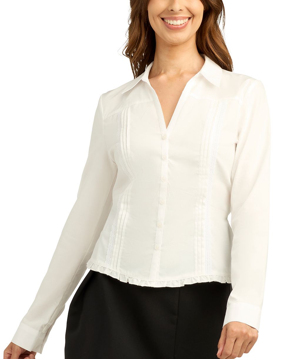 Рубашка BCX Juniors' Poplin Collared Button-Up
