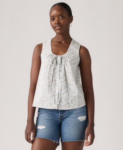 Levi's Women's Luella Sleeveless Tie-Neck Blouse