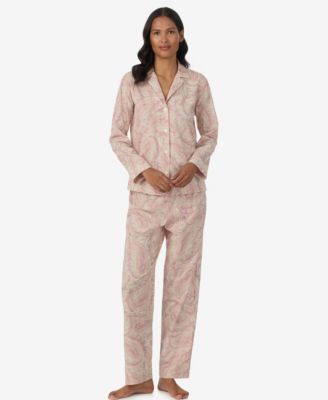 Lauren Ralph Lauren Women's Long-Sleeve Top & Drawstring Pants, 2-Piece Set