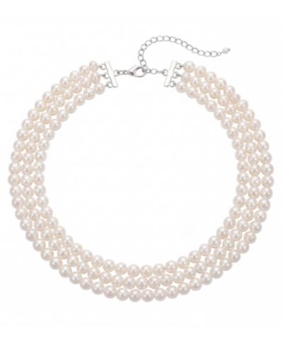 Чокер из культивированного речного жемчуга Macy's в серебре Sterling Silver