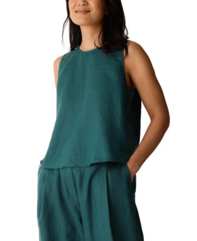 Eileen Fisher Women's & Plus Size Round Neck Shell Top