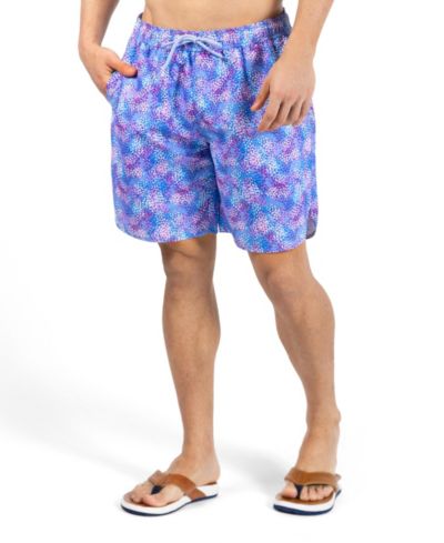 Tailorbyrd Men's Brushstroke Printed Swim Shorts
