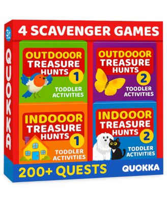 Quokka Scavenger Hunt Outdoor/Indoor 25-Card Game, Ages 3+