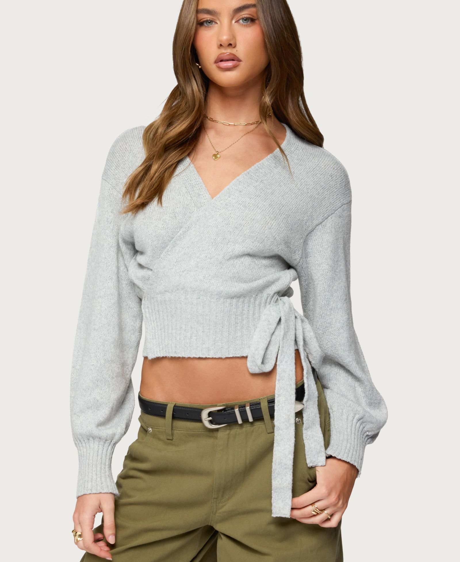 Edikted Women's Stella Wrap Knit Cardigan
