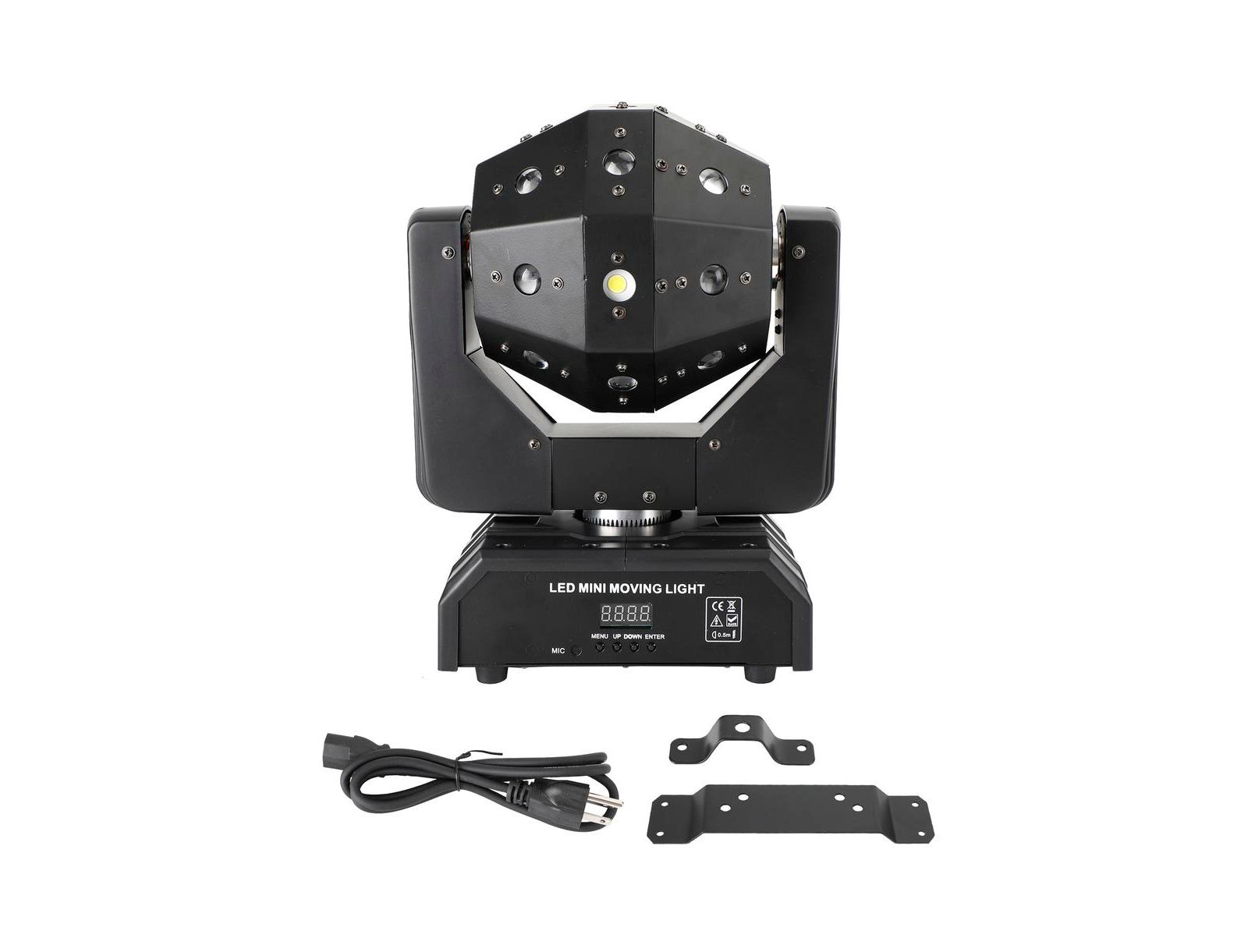 Artudatech 120W RGBW LED Moving Head Stage Light с лазером, стробоскопом, DMX512 и звуковым управлением