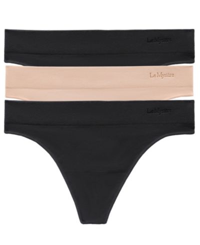 Женские бесшовные трусики Le Mystere Seamless Comfort Low-Rise Thong, 3-Pack