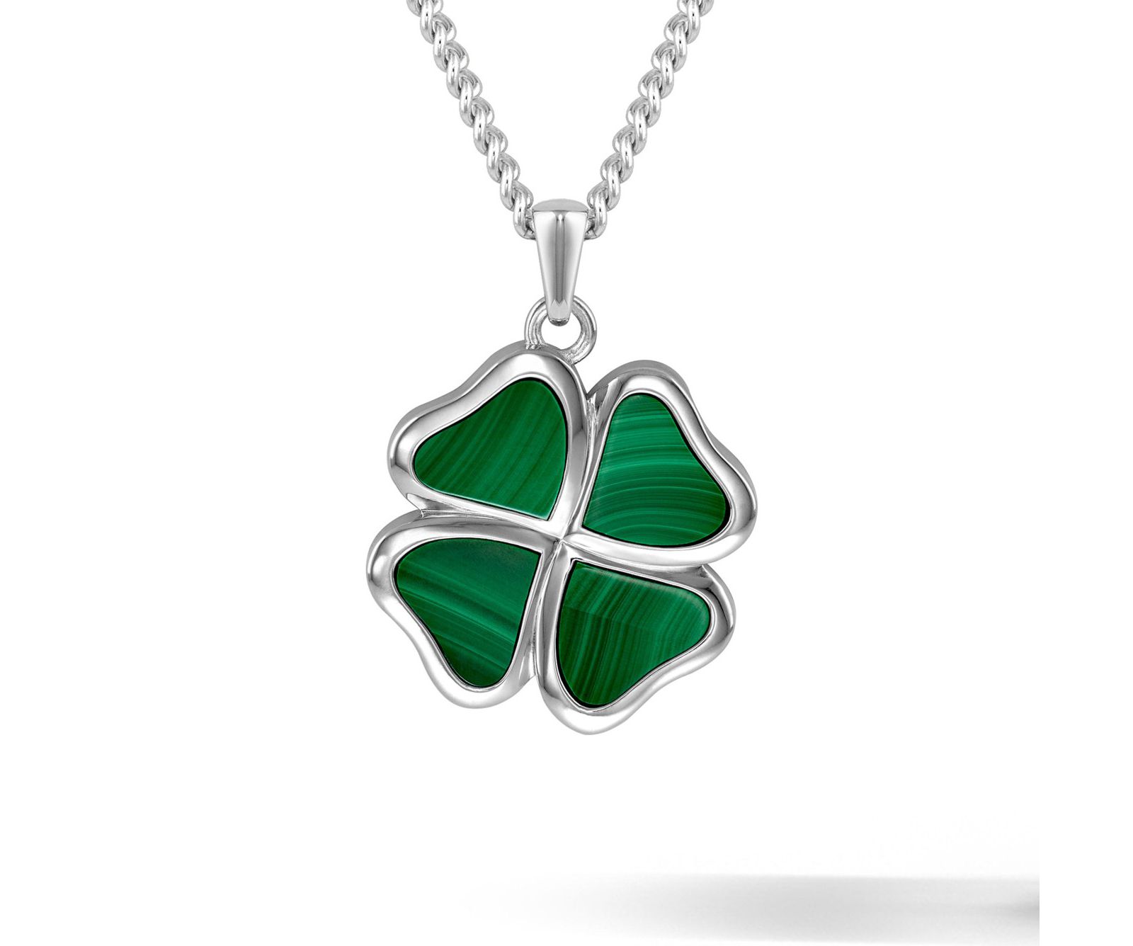 Vincero Мужской кулон Clover - Malachite 21" Chain